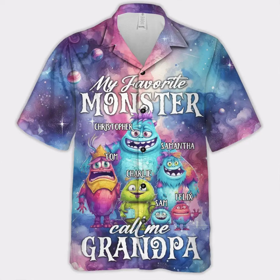 Personalized Little Monster Shirt - Gifts For Grandpa, Dad