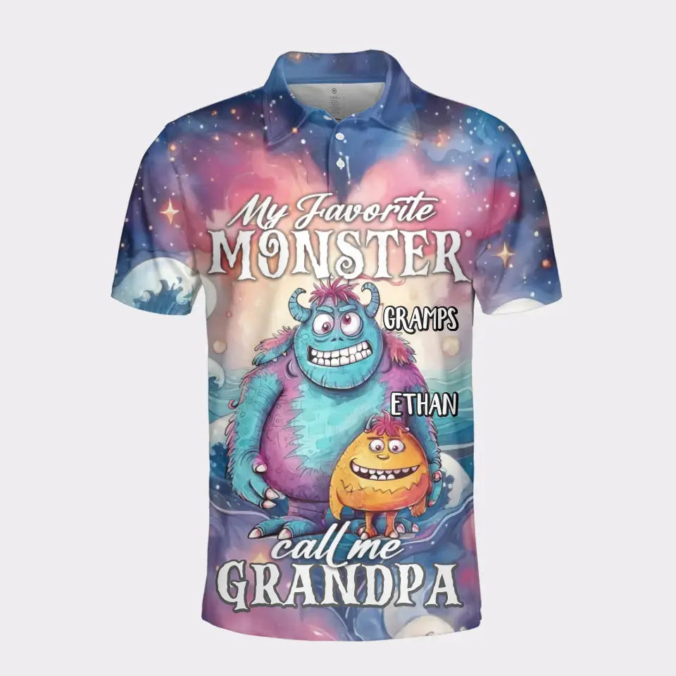 Personalized Little Monster Shirt - Gifts For Grandpa, Dad