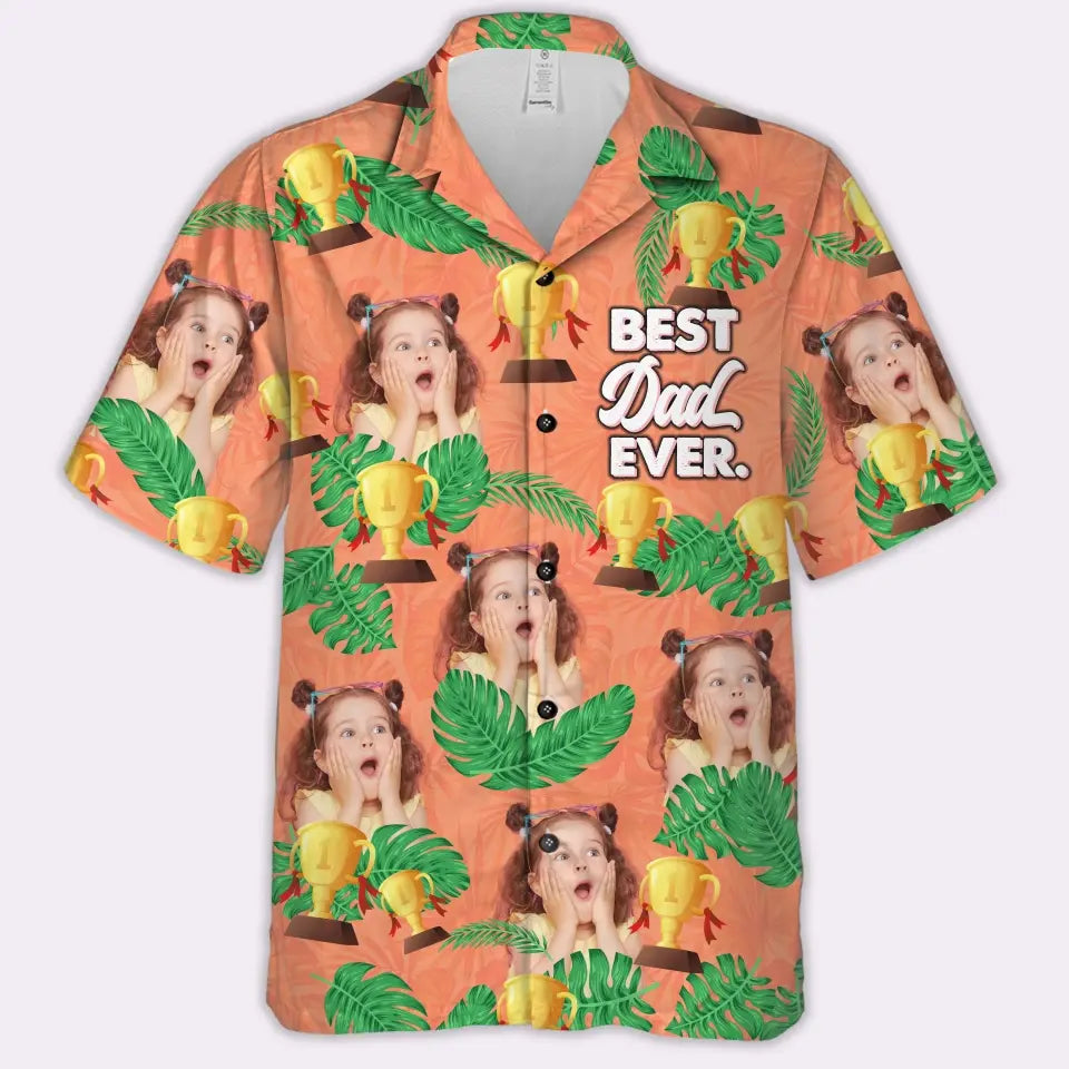Personalized Best Dad Ever Hawaiian Shirt - Gifts For Grandpa, Dad