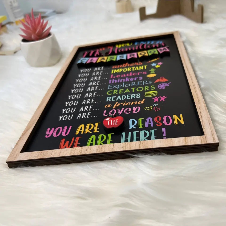 Personalized Teacher Name Classroom Sign